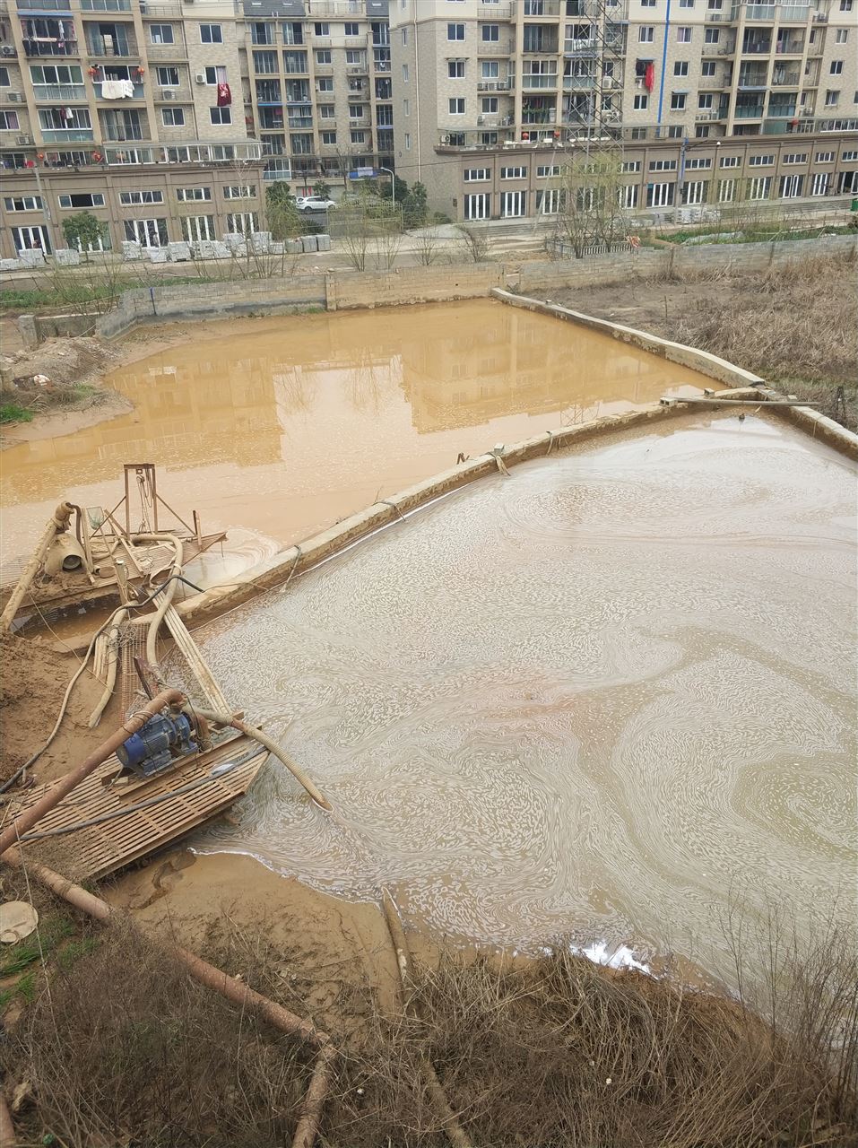 鹤城沉淀池淤泥清理-厂区废水池淤泥清淤